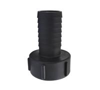 adaptador de manguera de tanque de plástico IBC adaptador 60 mm rosca importación a manguera de conexión de 38 mm (Paquete de 1)