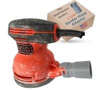 Adaptador de manguera de vacío compatible con BLACK+DECKER lijadora orbital aleatoria de 5 pulgadas BDERO100 BDERO600 BDERO200AEV BDEQS300 y manguera reductora de polvo de 1-1/4 pulgadas