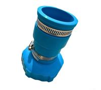 Adaptador de manguera de vacío de piscina Conector de repuesto para Intex, acoplamiento de goma de 1.25 a 1.5 pulgadas con abrazaderas de acero inoxidable, fácil montaje para skimmer de piscina sobre
