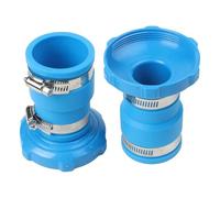 Adaptador de manguera de vacío para piscina, conector de repuesto para Intex, acoplamiento de goma de 1.5 a 1.25 pulgadas con abrazaderas de acero inoxidable para skimmer de piscina sobre el suelo y