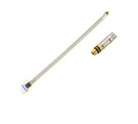 Adaptador de manguera extraíble y telescópico for grifo, conector tubería M15 M8, entrada cabezal único(Orange)