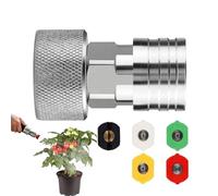 Adaptador de manguera genérico de latón, conexión de arandela de conexión rápida, convertidor de 3/4 GHT a 1/4", acoplador de metal resistente a la, accesorio de plomería con diseño impermeable,