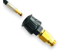 Adaptador de manguera TR22 AG a Kärcher Quick Connect compatible con acoplamiento rápido 2.641-721.0, adaptador de limpiador de alta presión, accesorios hasta 160 bar, 60 °C para manguera de alta