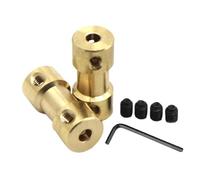 Adaptador de manguito conector junta transmisión acoplamiento eje motor rígido latón 2 piezas mm,3,17 4 5 6 Diámetro del acoplador ajustable (2, a,175 mm)(2.3mm to 3.175mm)