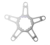 Adaptador de manivela de plato fiable, apto para 110BCD y 130BCD, aluminio ligero para uso de montaje directo (130BCD plateado)