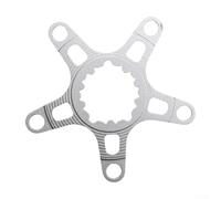 Adaptador de manivela para personalizar la configuración de tu bicicleta, compatible con 110BCD y 130BCD, aleación ligera (110BCD plateado)