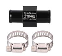Adaptador de manómetro de temperatura de agua SustVita para la instalación del sensor de temperatura de la manguera del radiador. Esta abrazadera adaptadora de aluminio de 22 mm (18mm)