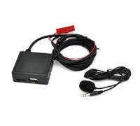 Adaptador de manos libres USB para Mercedes AUX para W124 W140 W210 BE2210 BE1650 se conecta con radio de coche, modo AUX para audio desde USB y tarjeta