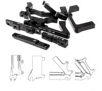 Adaptador de marco de pinza de freno de disco compatible con Shimano para marcos de montaje IS y PM que soportan rotores de 140 160 180 203 mm (R203)