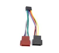 Adaptador de mazo de cables de radio de coche ISO de 16 pines, adaptador de mazo de cables ISO de radio macho hembra apto para conector de radio estéreo Kenwood JVC de 16 pines ISO