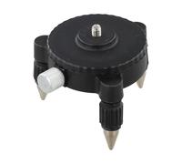 Adaptador de medidor de nivel con base giratoria de 360 grados, parte superior roscada de 1/4 pulgadas y soporte de trípode de 5/8 pulgadas, aleación de plástico resistente y construcción de metal