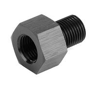 Adaptador de medidor de presión de aceite, reductor NPT hembra a M10x1.0 macho de 1/8 pulgada, anodizado negro de aluminio para monitorear la presión del aceite del motor en el automóvil