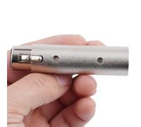 Adaptador de metal de grado profesional para convertidor DMX, puente, cables de audio XLR de 3 pines a 5 pines para controladores de iluminación DMX y reguladores (macho de 3 pines a hembra de 5 pines