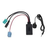 Adaptador de micrófono Bluetooth 5.0 Cable de Audio Auxiliar Estéreo Alta fidelidad Plug and Play Adaptador de música para automóvil para Clio Espace Laguna Scenic Trafic