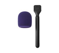 Adaptador de micrófono de entrevista de mano con parabrisas de espuma, adaptador de mano, accesorios de repuesto, soporte ligero para reuniones