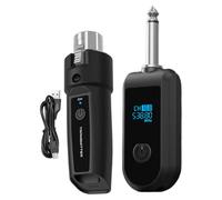 Adaptador de micrófono inalámbrico, adaptador de mezcla de audio, emisor inalámbrico portátil para vlogging, canción, guitarra y mezcla de audio