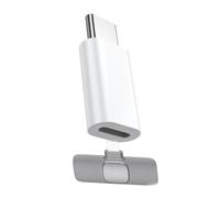 Adaptador de micrófono tipo C a Lightning, convertidor USB C macho a Lightning hembra para micrófono Lavalier inalámbrico a tu teléfono, no para auriculares ni datos, también se puede cargar para