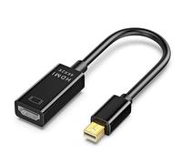 Adaptador de Mini DisplayPort a HDMI, SELIACR 4K mini dp macho a HDMI hembra compatible con MacBook Pro, MacBook Air, Mac mini, Microsoft Surface Pro 3/4 Surface Pro ThinkPad Dell
