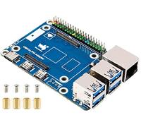 Adaptador de módulo de computación 4 a Raspberry Pi 4, conecta CM4 para reemplazar Raspberry Pi 4B, alternativa para Pi 4, USB 3.0 integrado de 4 canales, puerto Ethernet Gigabit RJ45, cabezal PoE,