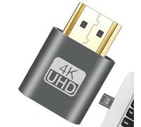 Adaptador De Monitor Virtual - Conector De Pantalla Ficticio 4K, Emulador Compacto | Dongle De Pantalla Sin Cabeza, Simulador De Monitor De Alta Definición, Conector De Salida De Video Plug-and-p