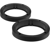 Adaptador de montaje de altavoz de coche de 6.5 pulgadas, junta de plástico de 15 mm de grosor, diseño de componentes resistentes, compatibilidad universal, fácil proceso de instalación para