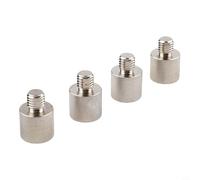 Adaptador de montaje de antena JPC con entrada M10 y rosca de salida de 3/8 pulgadas para estaciones base y repetidores de radio Kenwood (4 piezas)