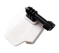 Adaptador de montaje de bicicleta para acción y luz, soporte de resina industrial de alta resistencia, diseño compacto cerrado para plegar (blanco)