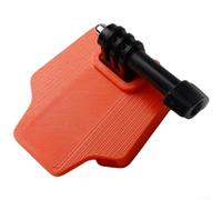 Adaptador de montaje de bicicleta para acción y luz, soporte de resina industrial de alta resistencia, diseño compacto para plegado (naranja-rojo)