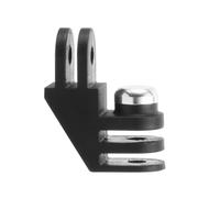 Adaptador de montaje de cámara de acción negro con opción de codo de 0 grados recto y codo de 90°/180° para un adaptador de cámara de bloqueo seguro