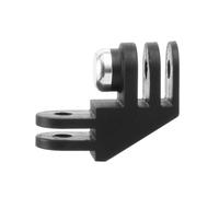 Adaptador de montaje de cámara de acción negro con opción de codo recto de 0 grados y codo de 90°/180° para un conector de montaje vertical de bloqueo seguro