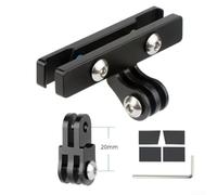 Adaptador de montaje de cámara de acción para sillín de bicicleta, soporte de riel de aleación de aluminio para rieles de asiento de bicicleta de 7 a 7 10 mm, incluye llave hexagonal y juntas de
