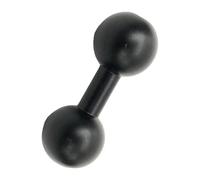 Adaptador de montaje de doble bola con ajuste de rotación de 360 grados, adaptador de bola doble de aluminio resistente para soportes de vehículo, soporte de brazo para radios centrales