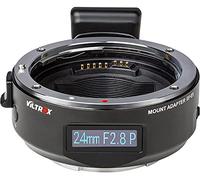 Adaptador de montaje de enfoque automático EF-E5 OLED Display Lens Converter compatible con EOS EF/EF-S lente a Sony E Mount Cámara A7/A7R/A7S/A7M/A6500/A6400/A6000