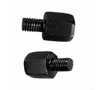 Adaptador de montaje de espejo de motocicleta con cuerpo de aluminio diseñado para entrada hembra de 10 mm y alineación de rosca de salida macho de 8 mm