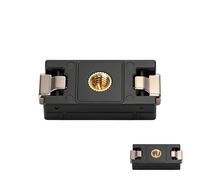 Adaptador de montaje de liberación rápida para cámaras de acción, gancho de clip seguro y montaje de agujero de tornillo de 1/4 pulgadas