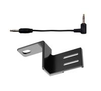 Adaptador de montaje de micrófono de aleación de aluminio, zapata fría para cámara con cable de audio para micrófono Insta360 X4