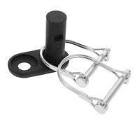 Adaptador de Montaje de Remolque para Bicicleta, Acero Negro | Cabezal de Enganche Pasador, Tuerca de Liberación Rápida, para Remolques de Mascotas y Eje Trasero