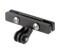 Adaptador de montaje de riel de asiento de bicicleta de aleación de aluminio para fijación de cámara de acción, adecuado para rieles de 7 a 7 y 10 mm con llave hexagonal y juntas
