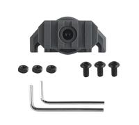 Adaptador de Montaje de Riel Lateral para Casco de 360 Grados, Guía ARC Ajustable para Sistema de Ranura de Guía 3.0 para Accesorios de Casco Airsoft(Gray)