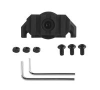 Adaptador de Montaje de Riel Lateral para Casco de 360 Grados, Guía ARC Ajustable para Sistema de Ranura de Guía 3.0 para Accesorios de Casco Airsoft(Black)