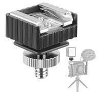 Adaptador de montaje de zapata caliente a tornillo de 1/4 pulgadas con adaptador de tornillo de trípode macho de 1/4 a 20 para soporte de luz, soporte de flash, soporte de paraguas, cabeza esférica