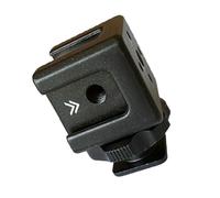 Adaptador de montaje de zapata caliente triple de aluminio, expansor frío para varios equipos de fotografía y accesorios, adaptador de montaje en caliente triple de aluminio, expansor frío