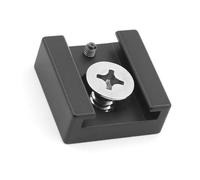 Adaptador de montaje de zapata fría de aluminio con tornillo de 1/4 pulgadas para jaula de cámara, linterna, monitores, micrófono, luz de video LED, accesorio de jaula DSLR