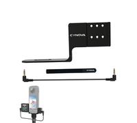 Adaptador de montaje de zapata fría de aluminio para cámara Insta.360 X5 y DJI Mic 2/DJI Mic Mini/Rode inalámbrico para uso de soporte de expansión (para Rode Wireless)