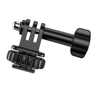 Adaptador de montaje de zapata fría para cámara de acción con agujero de tornillo de 1/4 para trípodes, accesorios DSLR de 180 grados, montaje ajustable de 180 grados