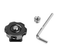 Adaptador de montaje de zapata fría, soporte estándar de rosca de 1/4 pulgadas para cámara DSLR intermitente, luz LED, monitores de video