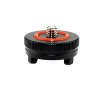 Adaptador de montaje de zapata intermitente para cámara con rosca de trípode de 1/4 pulgadas para plataformas de jaula réflex digital, adaptador de zapata caliente