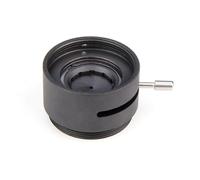 Adaptador de montaje en C, cámara de microscopio, apertura de diafragma de Iris ajustable, condensador de 1mm-12mm
