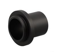 Adaptador de montaje en C para microscopio de 23,2 mm para cámara CCD y ocular digital, aumento 1X, soporte de metal con rosca de 25 mm, compatible con biológico y estéreo