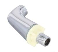 Adaptador de montaje en cubierta para grifos de baño o ducha montados en la pared fabricado con latón macizo con acabado cromado espejo